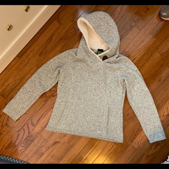 Koppen Sweaters - Koppen Hooded Sweater-Sz L.  Gray.    EUC!!